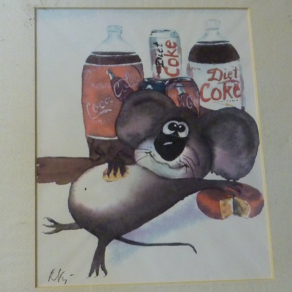 Litho Animals Horse , Hippo , Mouse ,Cow, Cartoons - Picture 6 of 8